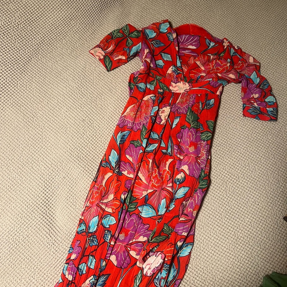 & other stories floral printed maxi dress